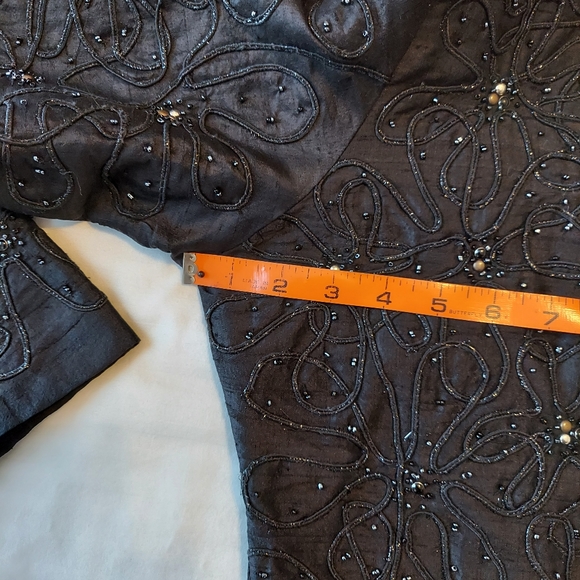 Anage black jacket silk Size Medium - Picture 14 of 15